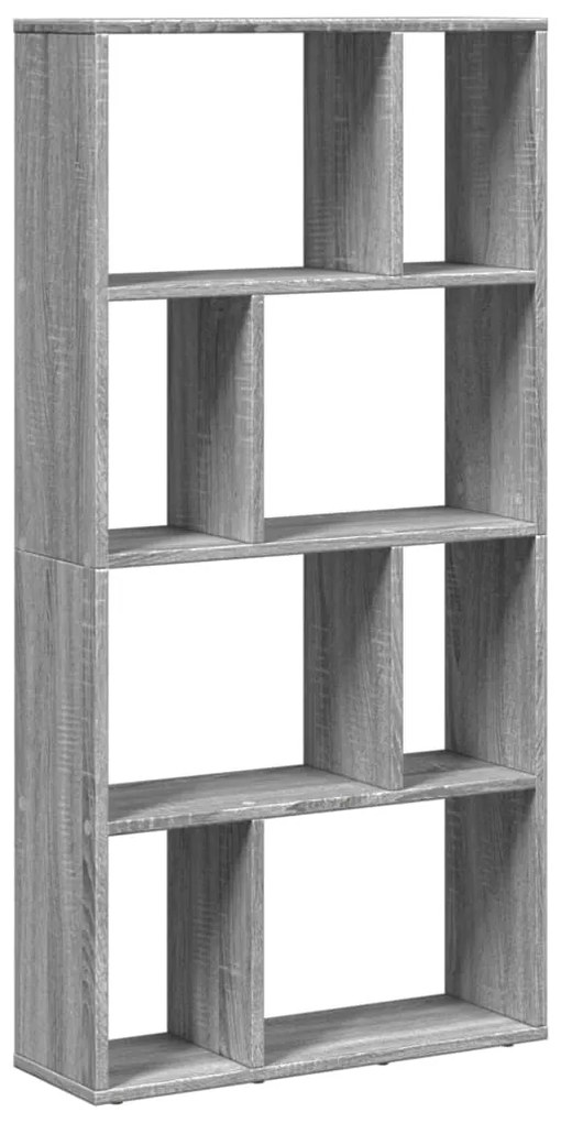 szürke sonoma színű szerelt fa könyvespolc 60 x 20 x 120 cm