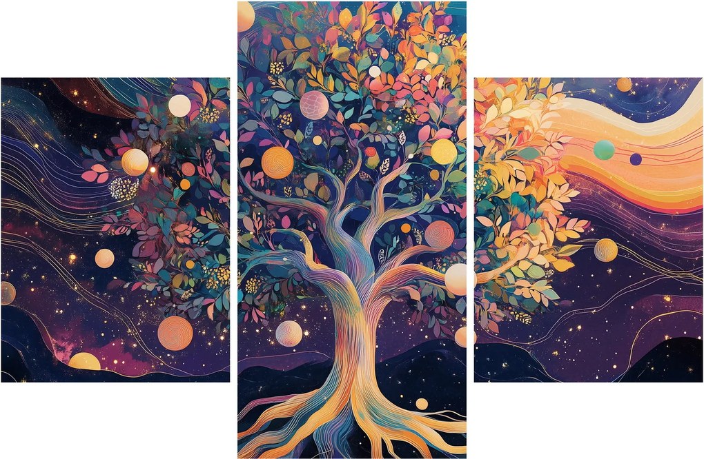 Kép – Lila fa tele energiával (90x60 cm)
