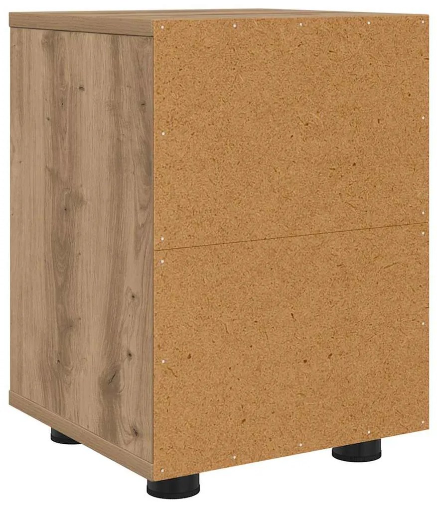 vidaXL Éjjeli asztal fiókkal Artisan tölgy 30,5 x 30 x 43 cm Faanyag