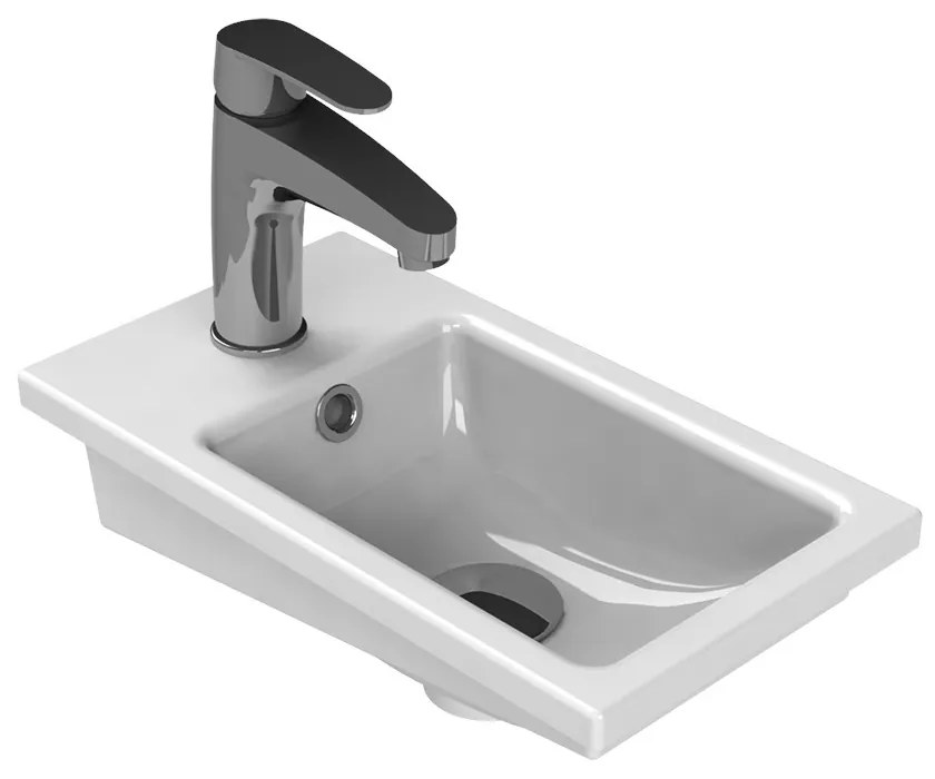 Viva STYLE NIKA - fali függesztett - fürdőszobabútor ALVIT 1131 porcelán mosdóval 42 x 24 cm