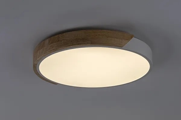 Rabalux 71417 - LED mennyezeti lámpa MAPLE2 LED/24W/230V 3000K fehér/tölgy átmérő 41 cm