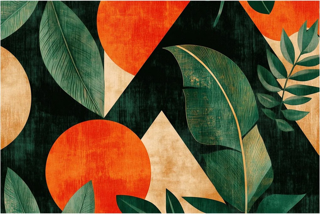 Kép - Geometrikus természeti minták II. (90x60 cm)