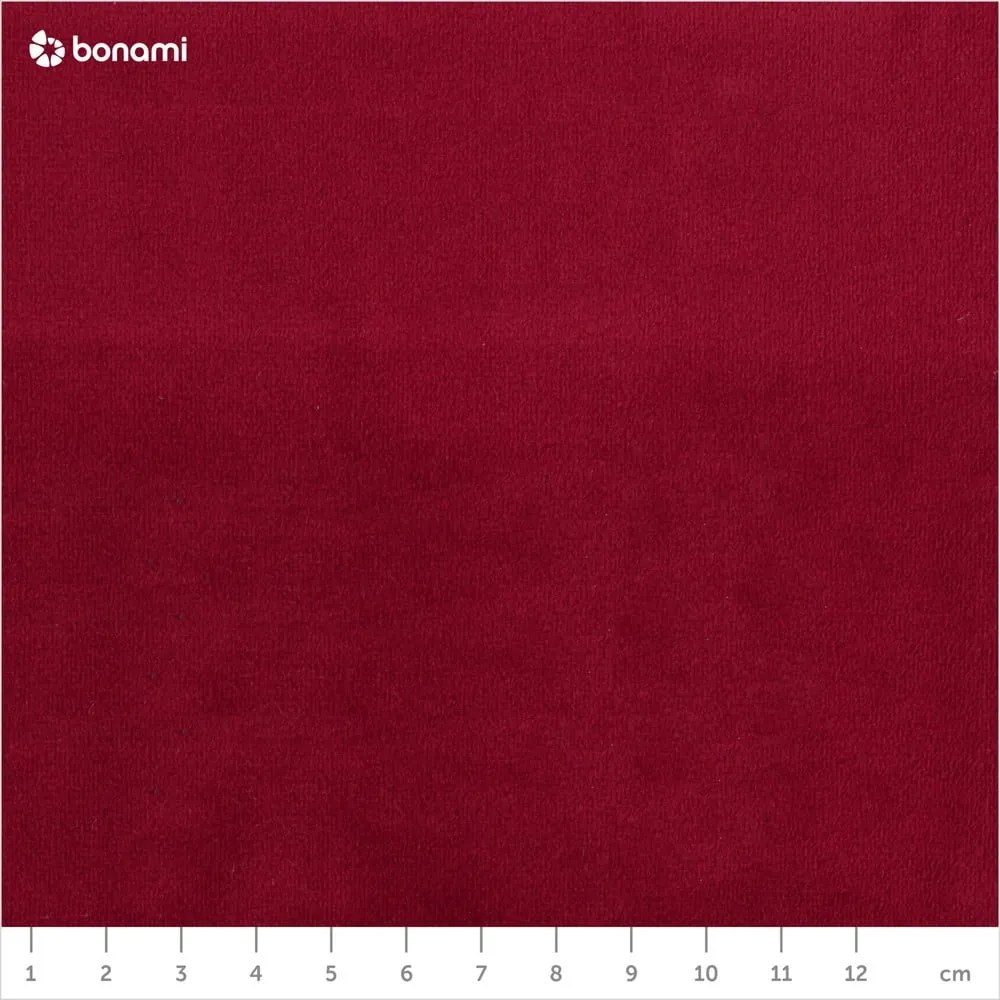 Bali piros bársony sarokkanapé, bal oldali - Cosmopolitan Design