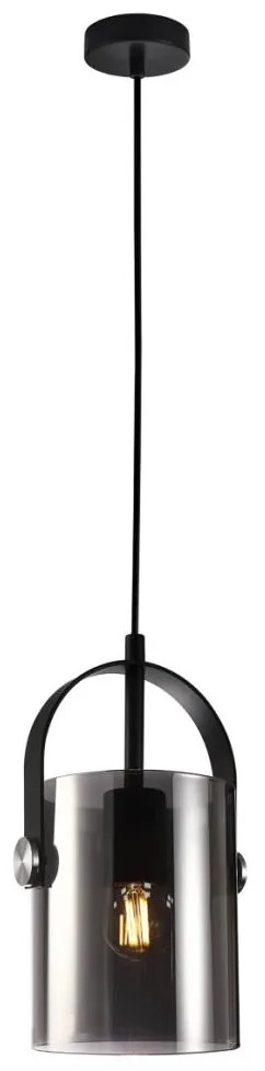 ITALUX PND-32453-1-BK+SG - Csillár zsinóron NANESMA 1xE27/40W/230V fekete