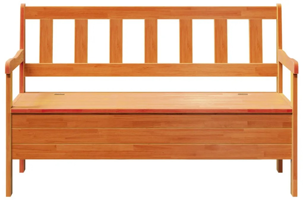 Kerti pad Barna 119 x 76 x 44cm Tömör fenyőfa