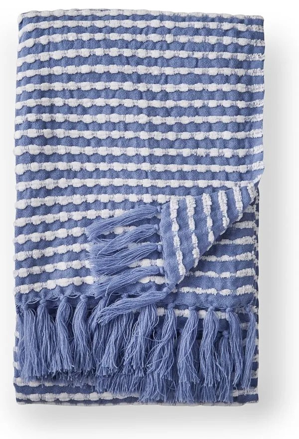 Kék takaró 125x150 cm Stab Stitch – Catherine Lansfield