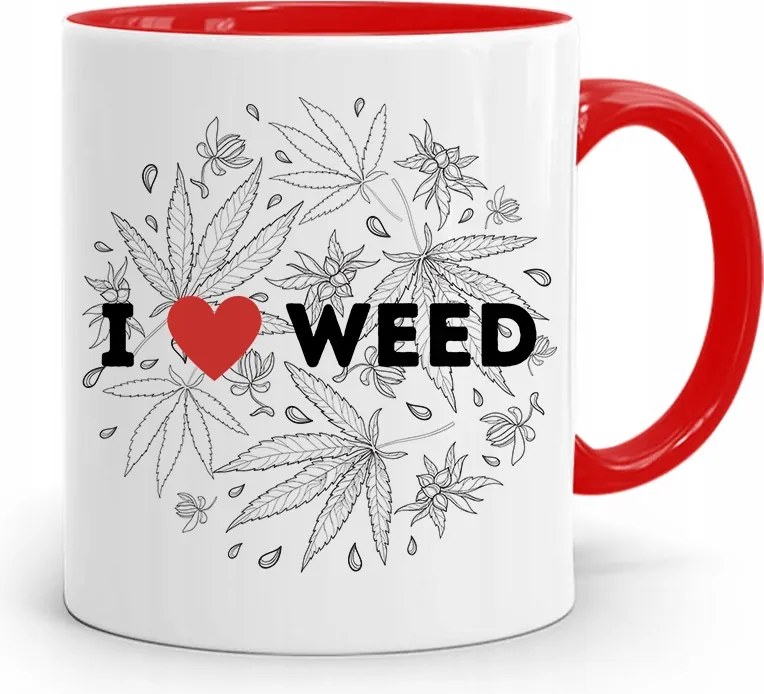 Dohányosoknak 420 Cbd Bögre Piros Ajándék fényképes nyomtatással