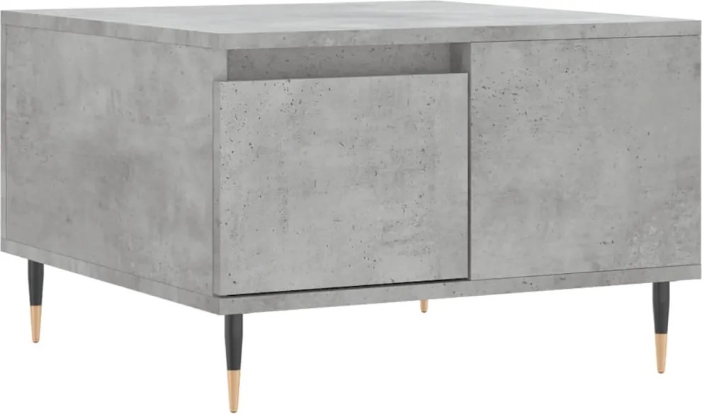 vidaXL betonszürke szerelt fa dohányzóasztal 55x55x36,5 cm