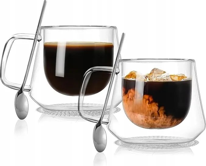 Cnnik Kávéscsészék eszpresszó bögrék dupla falú cappuccino