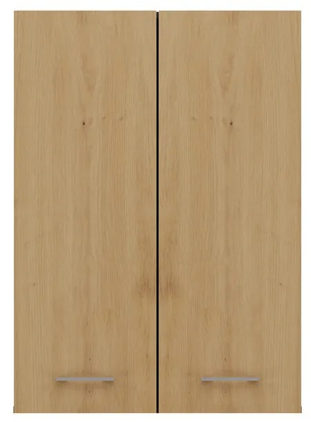 Riano MIX Pola mini DD felső fürdőszoba szekrény, 64x90x30 cm, antracit-tölgy