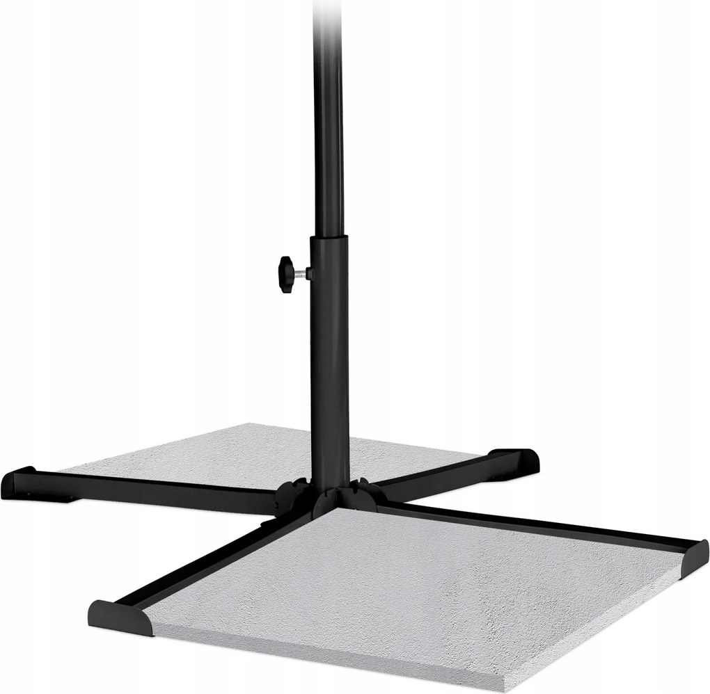 Esernyőtartó állvány fém Relaxdays fekete