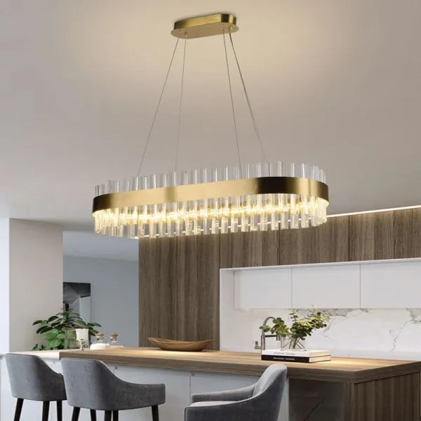 LED állítható fényerejű kristály csillár kábellel LED/45W/230V + DO