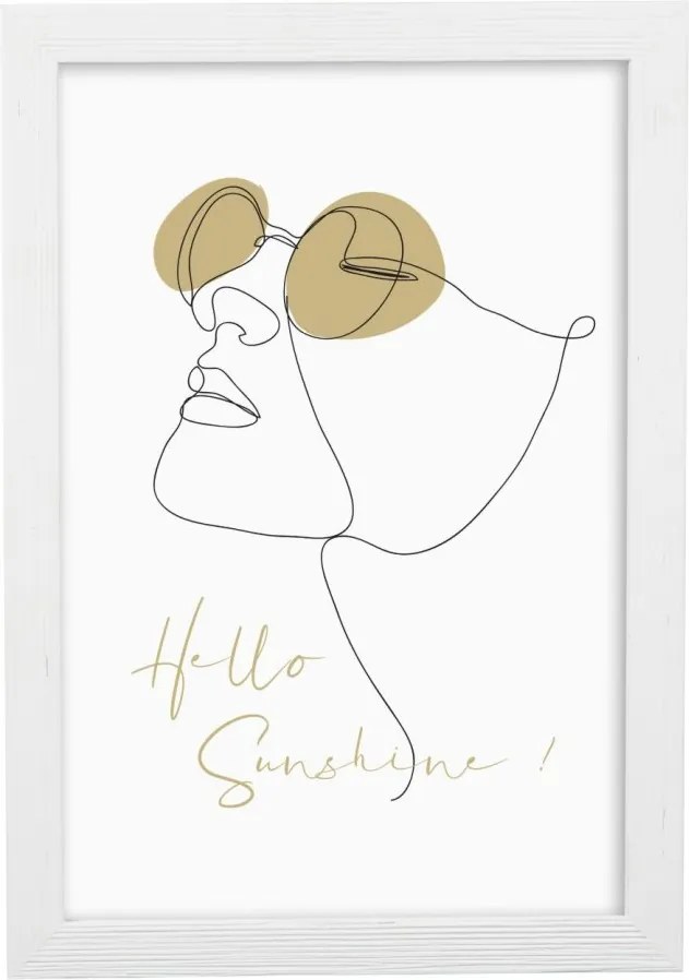 Képkeret 30x40 fehér skandináv rusztikus