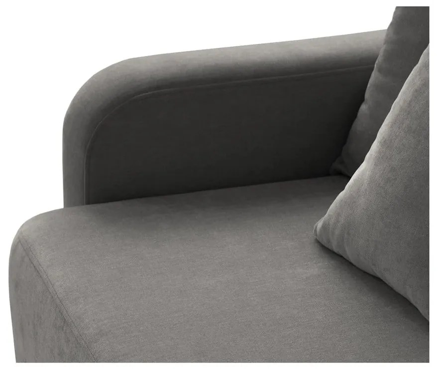 Szürke kinyitható tárolóhelyes kanapé 231 cm Elen – Micadoni