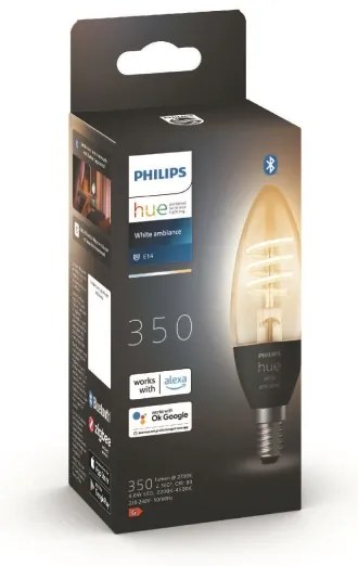 LED Dimmelhető izzó Philips Hue WHITE AMBIANCE E14/4,6W/230V 2200-4500K