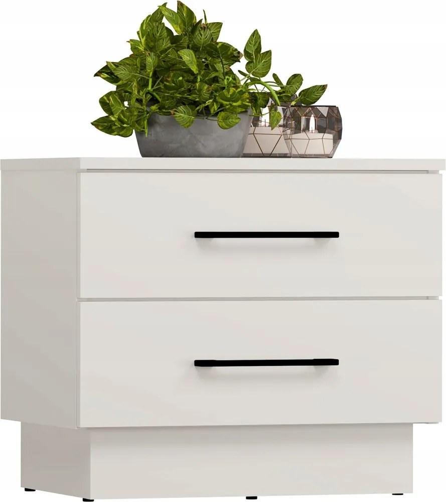 Amber 2S Éjjeliszekrény Éjjeli Asztal 2 Fiókkal Kasmír Hálószobába Bézs