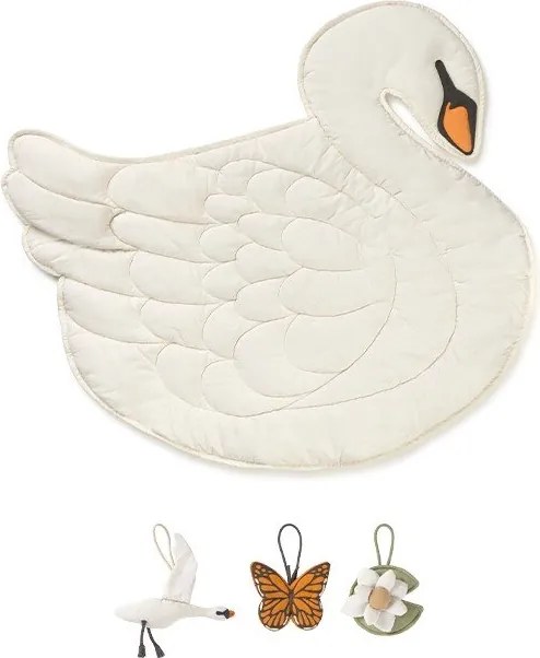 Krémszínű játszószőnyeg 100x110 cm Swan – Lorena Canals