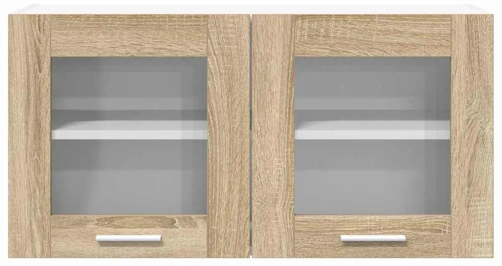 Függő szekrény Riga Sonoma tölgy és fehér 80 x 31 x 40 cm