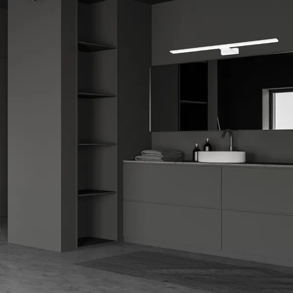 LED SHINE WHITE fürdőszobai tükörvilágítás, 15W/230V, 80 cm, IP44, fehér