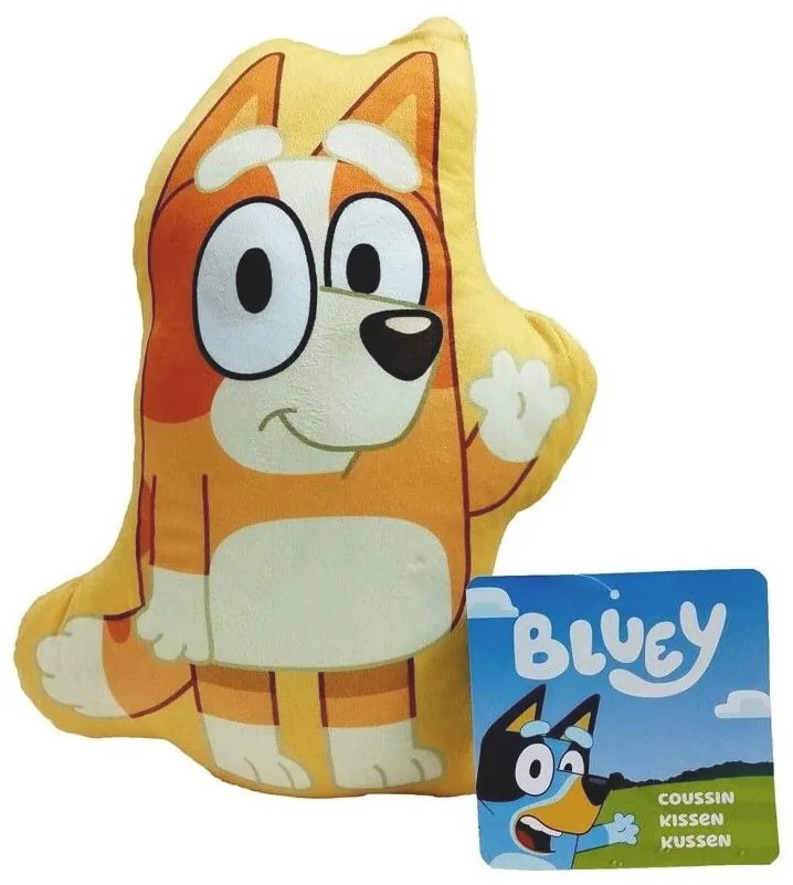 Bluey Bingo formapárna, díszpárna 21x31 cm