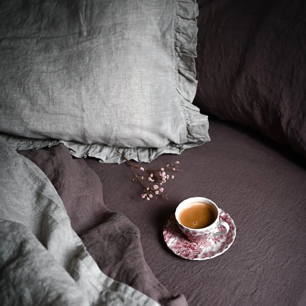 Len párnahuzat 40x40 cm Ashes of Roses – Linen Tales