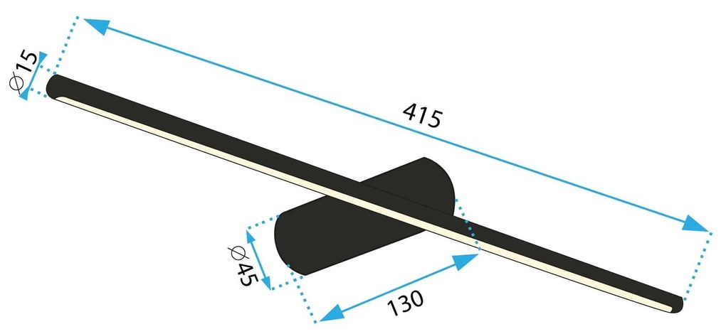 Fali lámpa LED 40CM APP1344-W GOLD