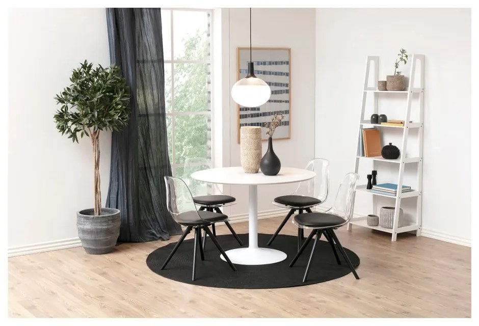 Ibiza fehér kerek étkezőasztal, ⌀ 110 cm - Actona