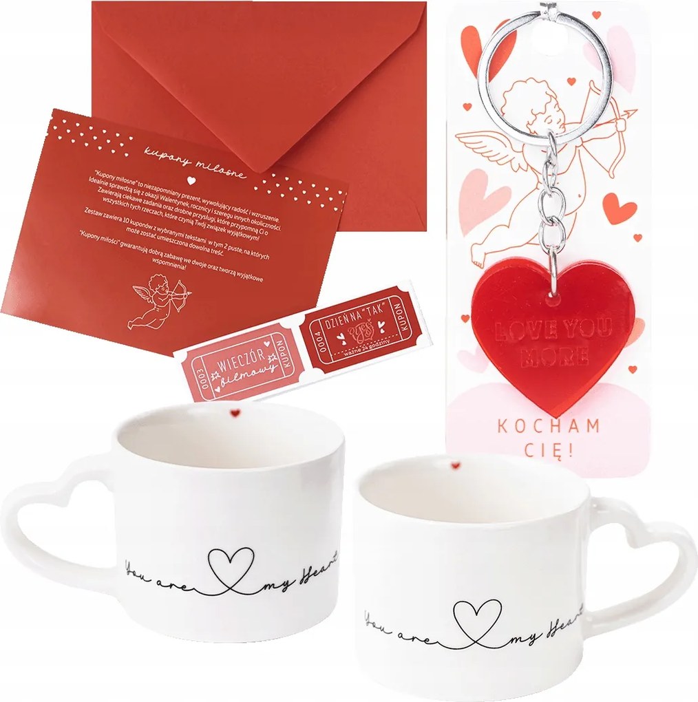 2 Db-os Bögre Szett Pároknak Kulcstartó Ajándék Valentin Napra Születésnapra Nőnapra