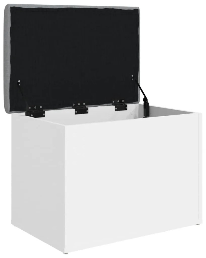 fehér, rétegelt fa tárolópad 62 x 42 x 45 cm