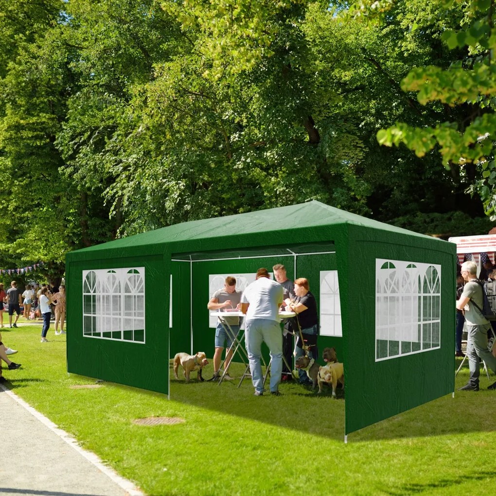 NEAPOL rendezvénysátor, 3x6m, zöld Jurhan