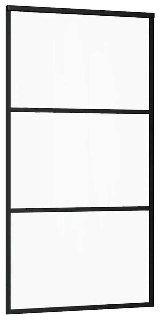 tolóajtó vasalatokkal 102x205 cm ESG üveg&amp;alumínium
