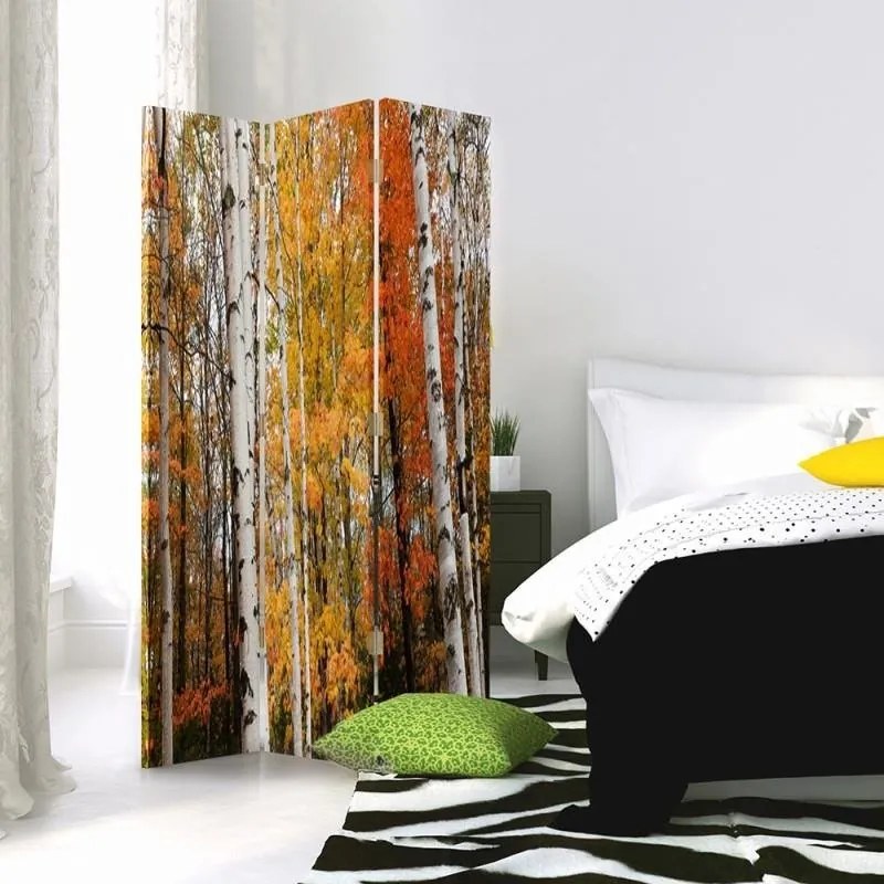 Gario Paraván Nyírfaerdõ osszel Méret: 180 x 170 cm, Kivitelezés: Klasszikus paraván