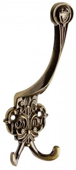 Fogas fém, K24, kalaptartós, antik bronz