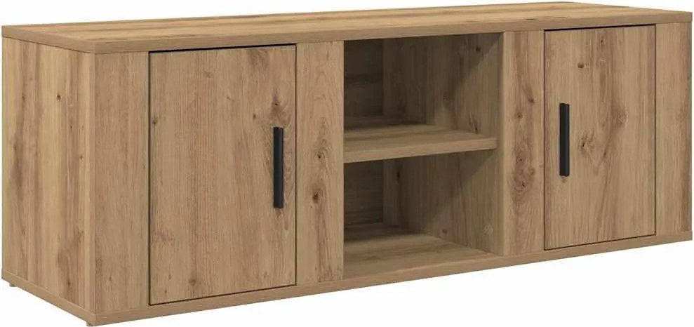 vidaXL TV szekrény Artisan tölgy 100 x 31,5 x 35 cm Faanyag