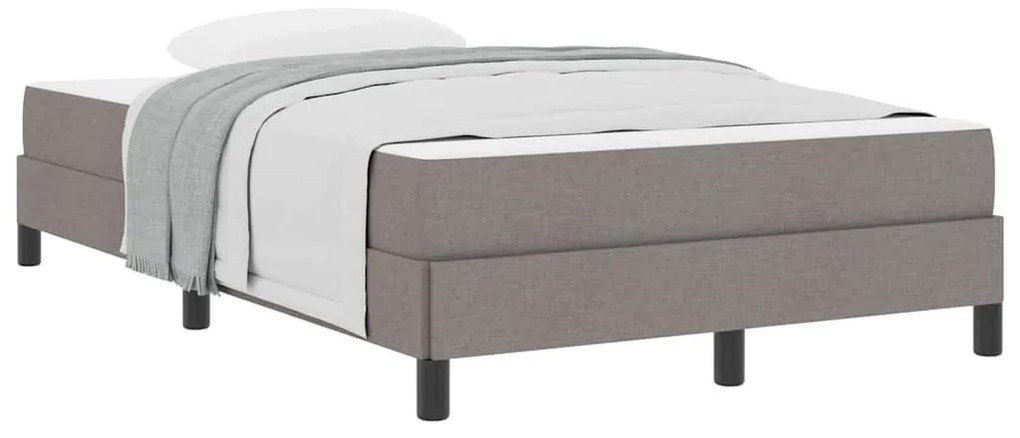 Boxrugós ágy matracmal Tópszínű 120 x 190 cm szövet