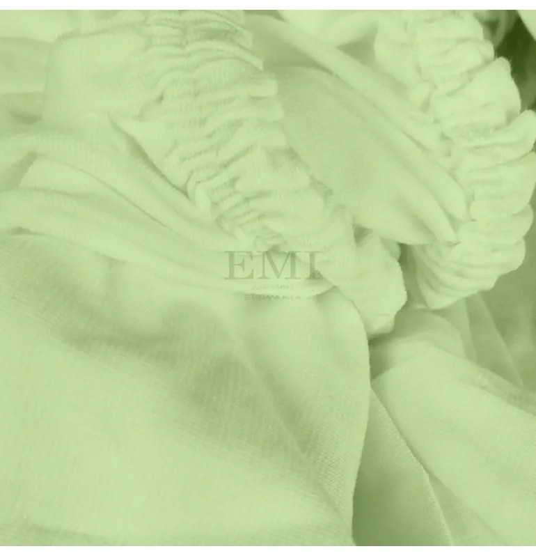 EMI kiwizöld szupersztreccs lepedő, 90 (100)x200-as lap