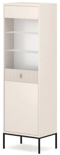 Üveges Vitrin Kasmír/Fekete Színben. MAGGIORE MA04 2D