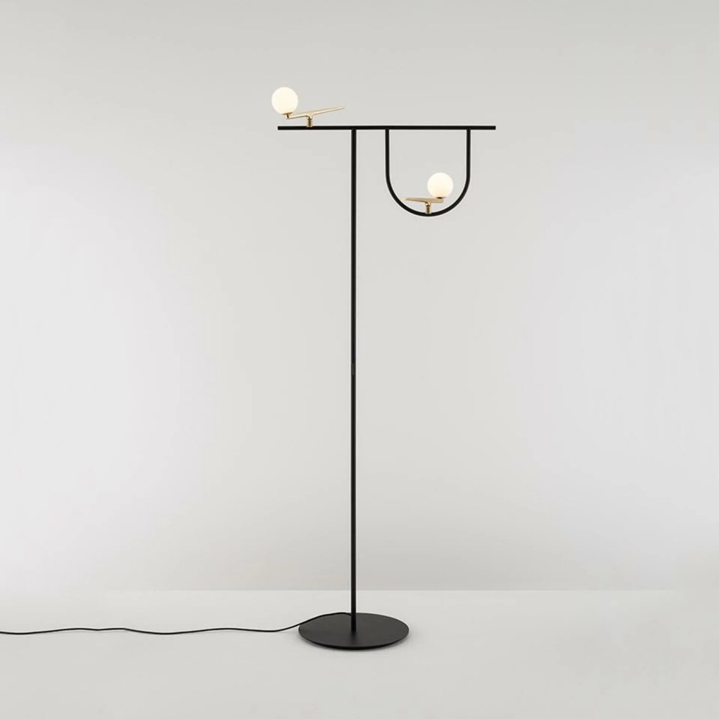 Artemide Yanzi állólámpa 1102010A, Led 20W, sárgaréz/üveg, 192 cm