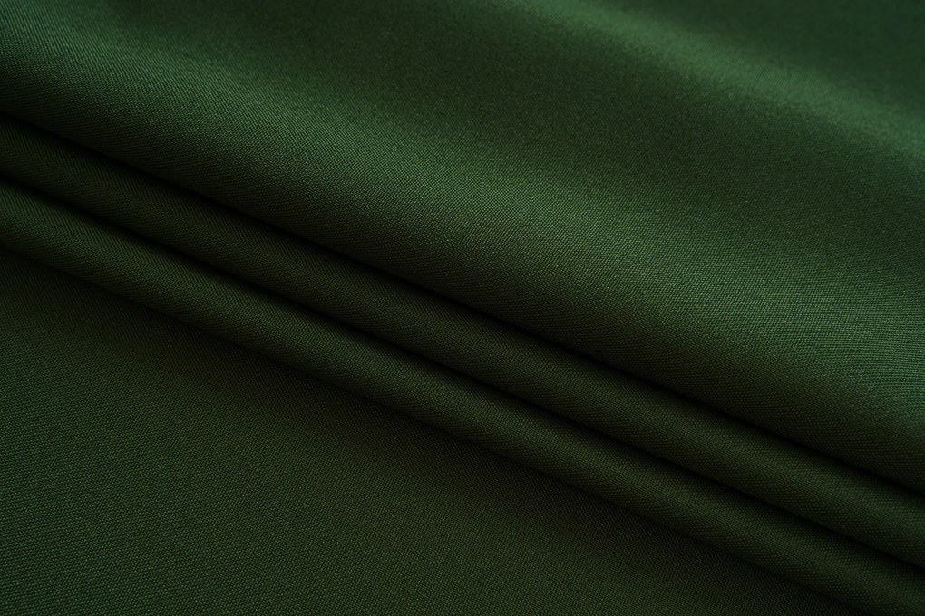 Függöny OXFORD LIGHT 140x250 cm, sötétzöld Felfüggesztés: Fém gyűrűk