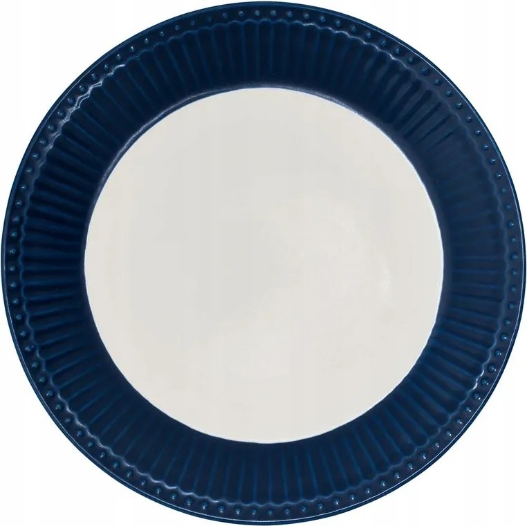 Ebédlő tányér Alice Dark Blue Green Gate, 26,5 cm
