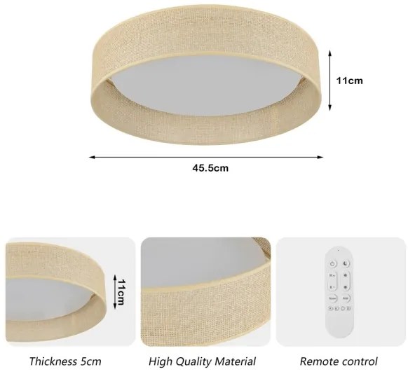 Immax NEO 07289L - LED+CCT fényerőszabályozható mennyezeti lámpatest LONA 36W/230V átm. 45,5 cm + távirányító