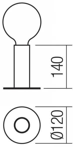 Redo 01-2131 - Érintős asztali lámpa RIVET 1xE27/42W/230V réz