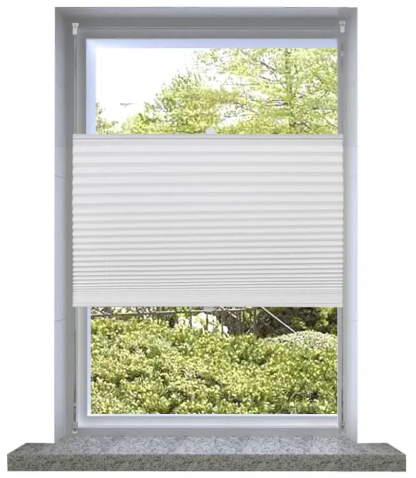 Plisse Roló 60 x 200 cm Fehér Redős Roló