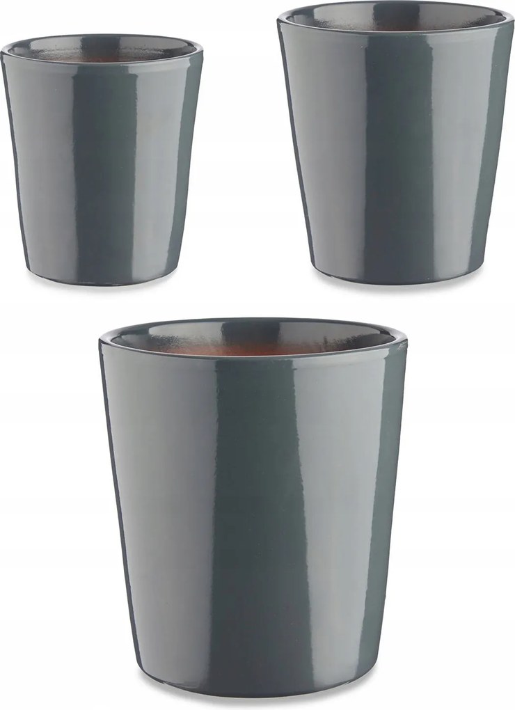 Conical Kerámia Kaspó Szett, Pasztell Színek, 3 Db