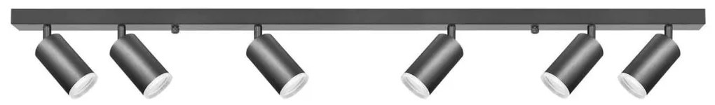 Spotlámpa LONDON 6xGU10/10W/230V fekete