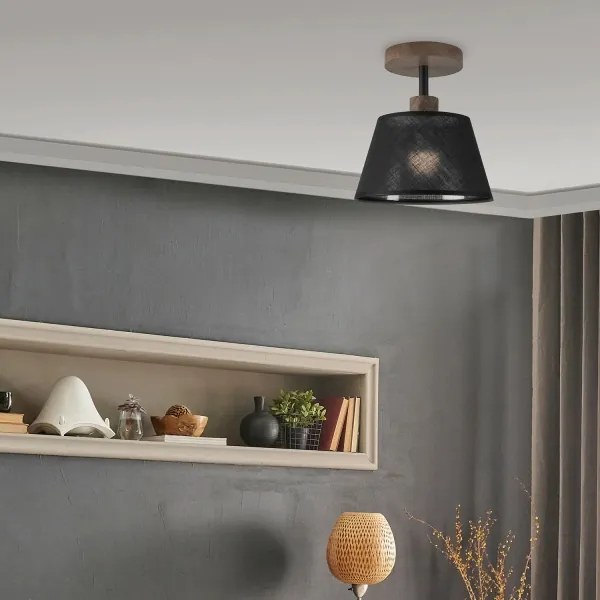 Brilagi - LED mennyezeti lámpa ANTHONY 1xE14/60W/230V dió/fekete