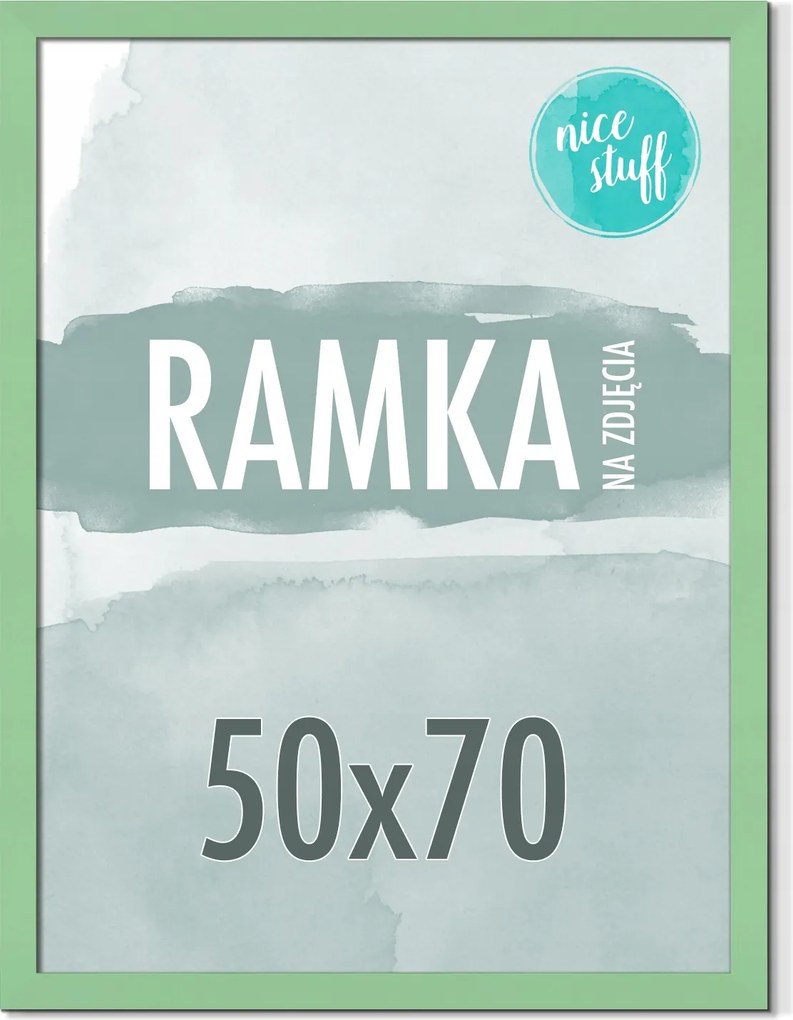 Képkeret 50x70 B2 Képkeret 70x50 Menta Zöld