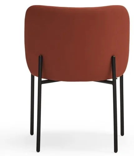 Piros kárpitozott étkezőfotel szett 2 db-os Mogi – Teulat