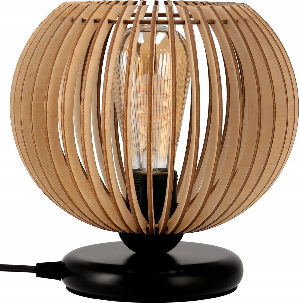 Asztali lámpa Led Éjjeli lámpa Fekete 1xE27 1,5m Nappali Asztali