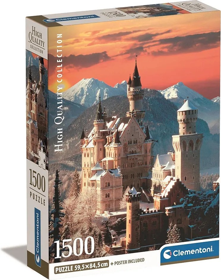 Németország Neuschwantein 1500 db-os Compact puzzle Clementoni